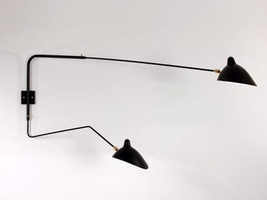 AP2B1C - Adjustable metal wall lamp by Serge Mouille