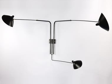 AP3B - Adjustable metal wall lamp by Serge Mouille