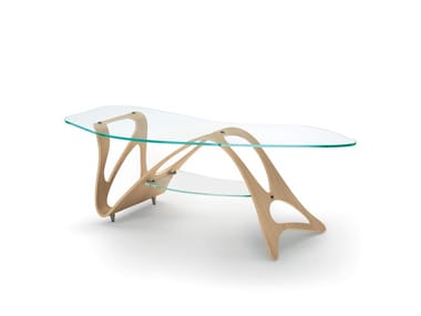 ARABESCO CM - Crystal coffee table for living room by Zanotta