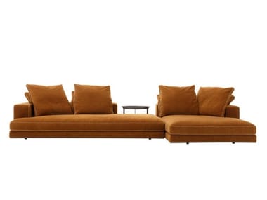 ARBITER - Sectional fabric sofa with chaise longue by Maxalto