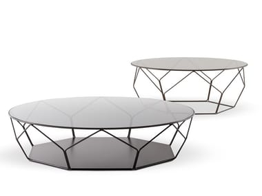 ARBOR - Low round ceramic coffee table by Bonaldo