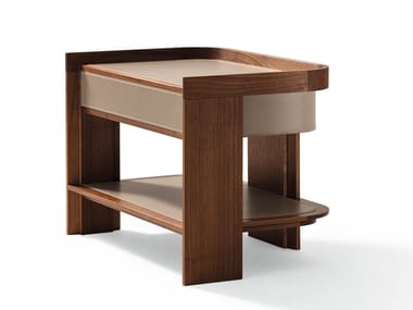 ARCHIBALD - Wooden bedside table with drawers by Giorgetti