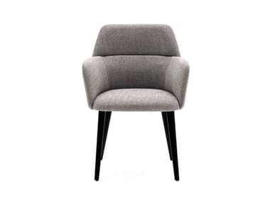 ARCHIE - Fabric chair with armrests by Ditre Italia