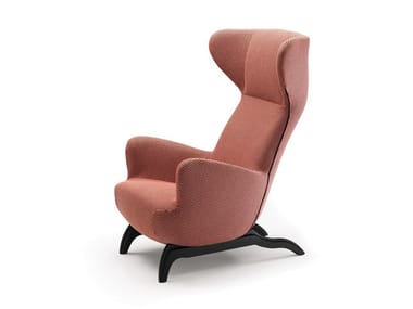 ARDEA CM 882 - Bergere armchair upholstered in fabric or leather by Zanotta