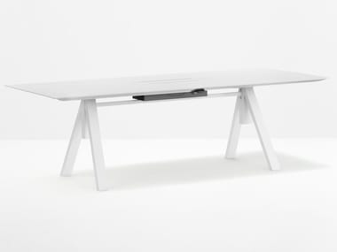 ARKI-TABLE ADJUSTABLE - Height-adjustable rectangular office desk by Pedrali