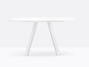 ARKI-TABLE ARK_139X139 - Design square wooden table by Pedrali