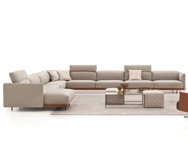 ARLOTT HIGH - Corner sectional fabric sofa by Ditre Italia