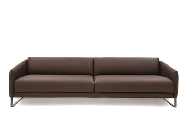 ASOLO - Sectional leather sofa by Pianca