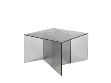 ASPA MEDIUM - Square glass coffee table by Pulpo