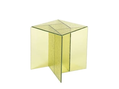 ASPA SMALL - Square glass coffee table by Pulpo