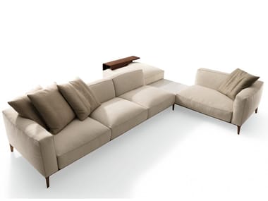 ATON - Corner sectional fabric sofa by Giorgetti