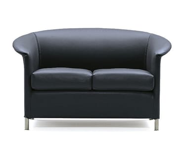 AURA SOFA 128 - 2 seater leather sofa by Wittmann