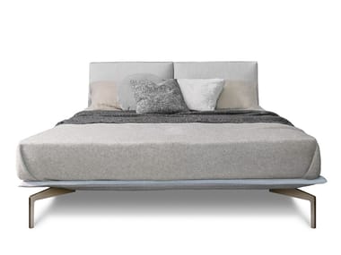 AVANT-APR?S - Fabric double bed with upholstered headboard by Saba Italia