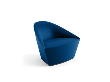 COLINA M - Sled base fabric easy chair by Arper