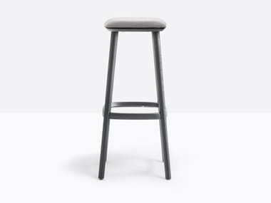 BABILA 2706/A - High ash stool with footrest by Pedrali