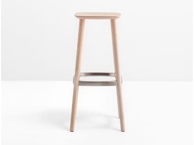 BABILA 2706 - Wooden stool with footrest by Pedrali