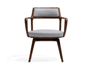 BARON - Chair with armrests by Giorgetti