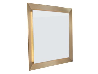 BEST WORLD - Contemporary style framed wall-mounted freestanding metal mirror by Paolo Castelli