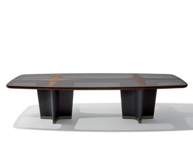 BIGWIG - Wooden living room table by Giorgetti