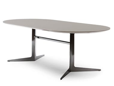 BLAKE - Oval MDF dining table by Bodema