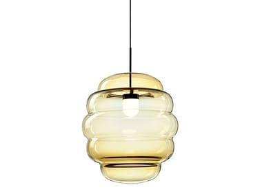 BLIMP - Handmade crystal pendant lamp by bomma