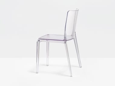 BLITZ 640 - Stackable polycarbonate chair by Pedrali