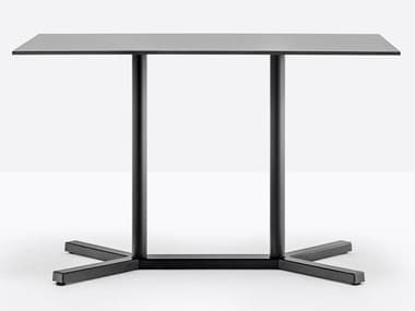 BOLD 4758 - Rectangular powder coated steel table by Pedrali