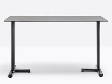 BOLD 4759 - Rectangular powder coated steel table by Pedrali