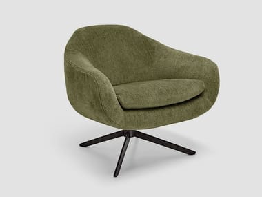 BOND - Fabric armchair with armrests by Arketipo