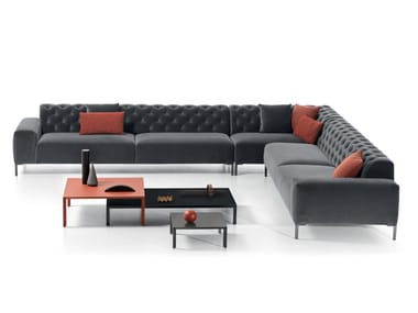 BOSTON - Tufted sectional sofa by Pianca