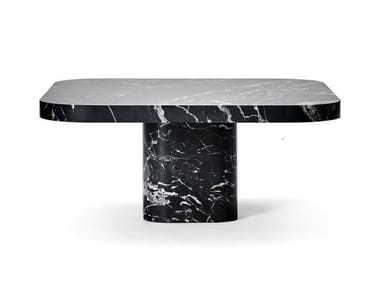 BOW COFFEE TABLE NO. 3 MARBLE - Square marble coffee table by Classicon