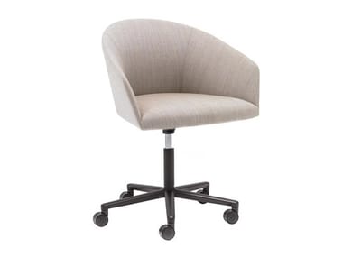 BRANDY SO3002 - Swivel office chair with castors with 5-Spoke base by Andreu World