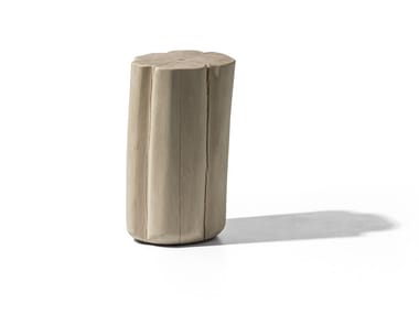 BRICK XS - Wooden stool / coffee table by Gervasoni