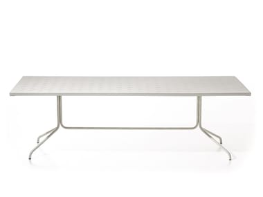 BRISE 33/34 - Rectangular garden table with perforated plate top by Gervasoni