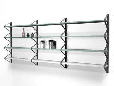 BROOKLYN - Open floating bookcase by Calligaris