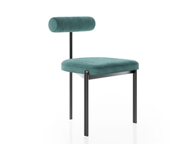 CAILLOU - Upholstered fabric chair by Liu Jo Living Collection