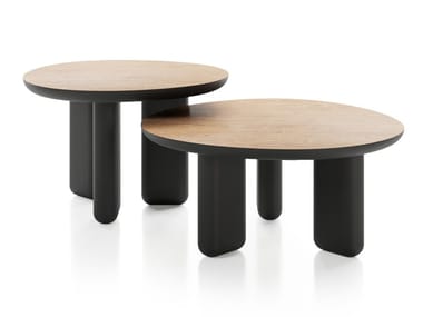 CAILLOU - Round wooden coffee table by Liu Jo Living Collection