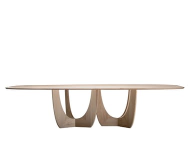 CALA - Solid wood meeting table by more