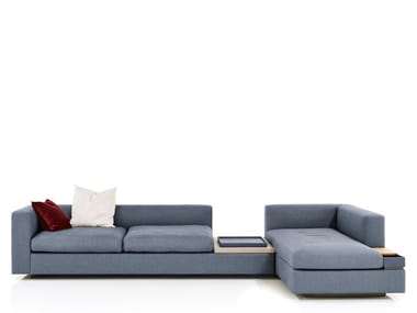 CAMIN REVISITED - Modular fabric sofa with chaise longue by Wittmann