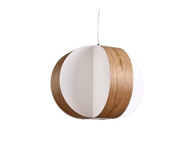 CARAMBOLA - Handmade wood veneer pendant lamp by LZF