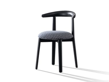 CARINZIA - Ash chair with integrated cushion by Wittmann