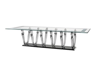 CASANOVA 72 SPECIAL - Rectangular glass dining table by Reflex