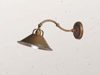 CASCINA 204.04 - Brass wall lamp with fixed arm by Il Fanale