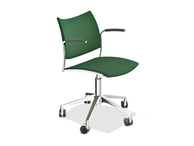 CELLO 2298-10 - Swivel fabric chair with armrests by Casala