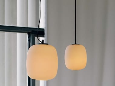 CESTA - LED opal glass pendant lamp by Santa & Cole