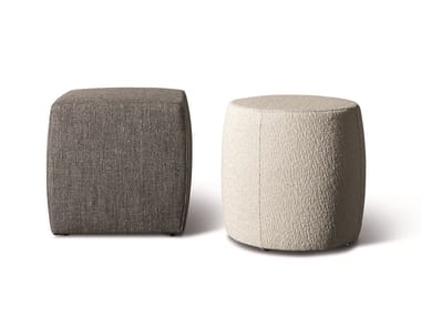 CHARLOT - Upholstered fabric pouf by Meridiani