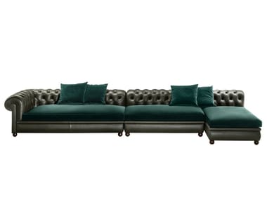 CHESTER LINE - Tufted sectional sofa by Poltrona Frau