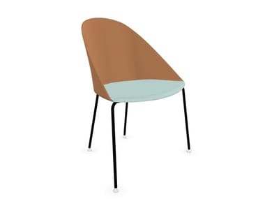 CILA - Polypropylene chair with integrated cushion by Arper