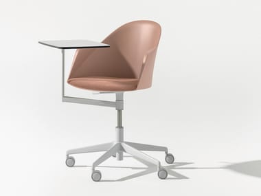 CILA GO - Chair with 5-spoke base with castors by Arper