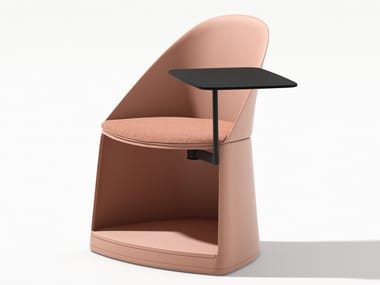 CILA GO - Chair with storage space with castors by Arper